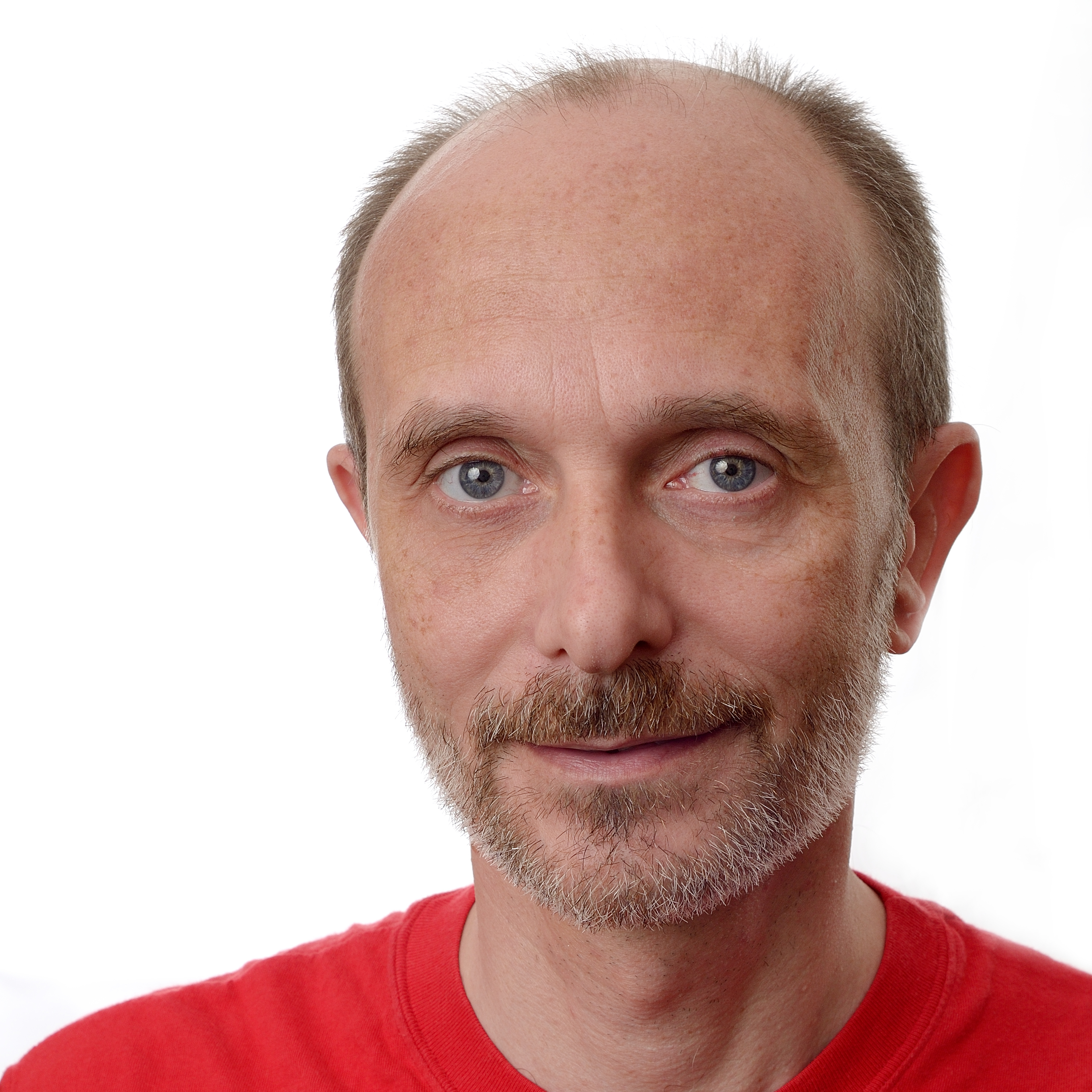 Autorretrato con fondo blanco