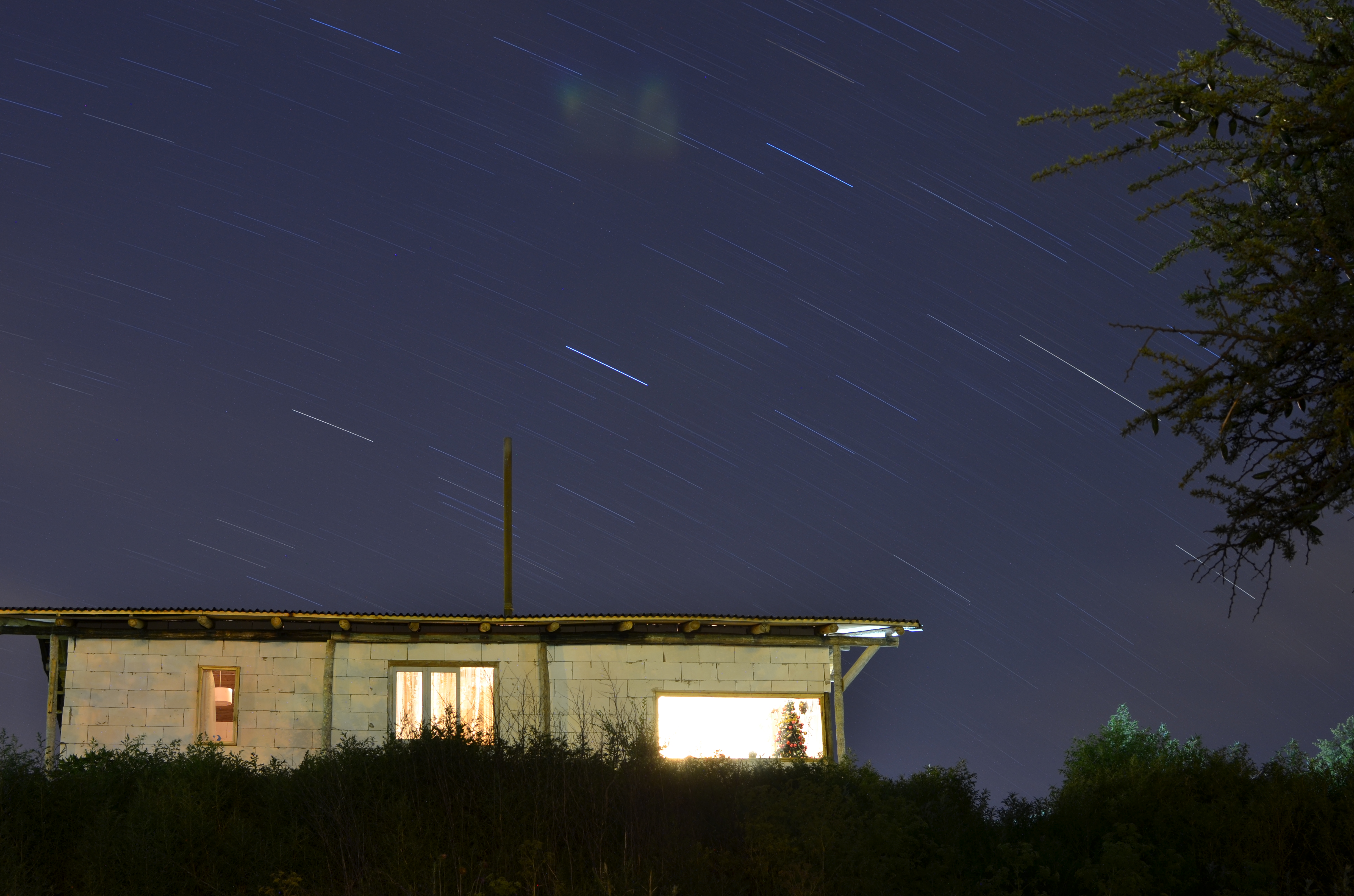 Cielo con estrellas en Huerta Grande (1)