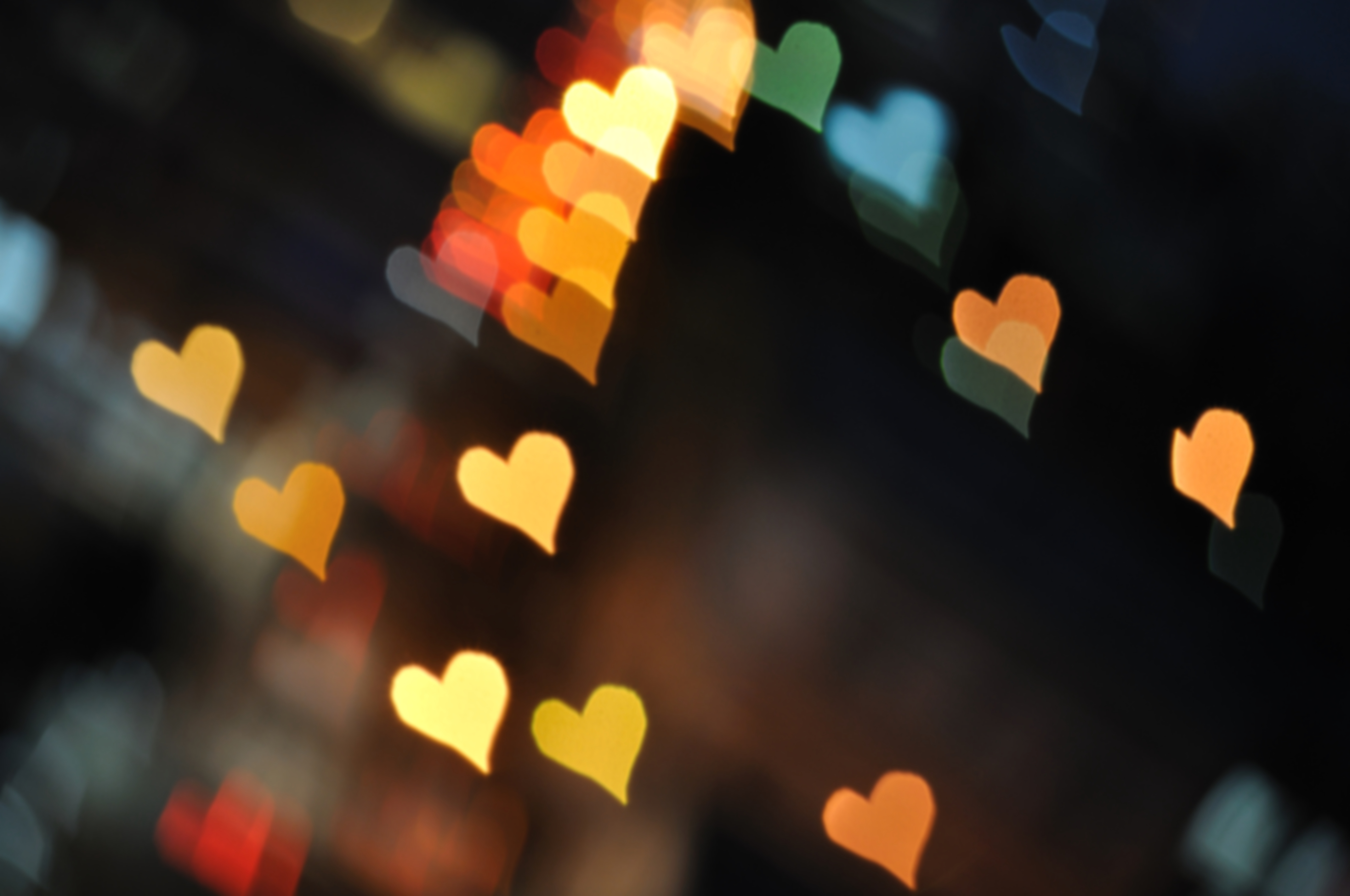 Corazón de bokeh
