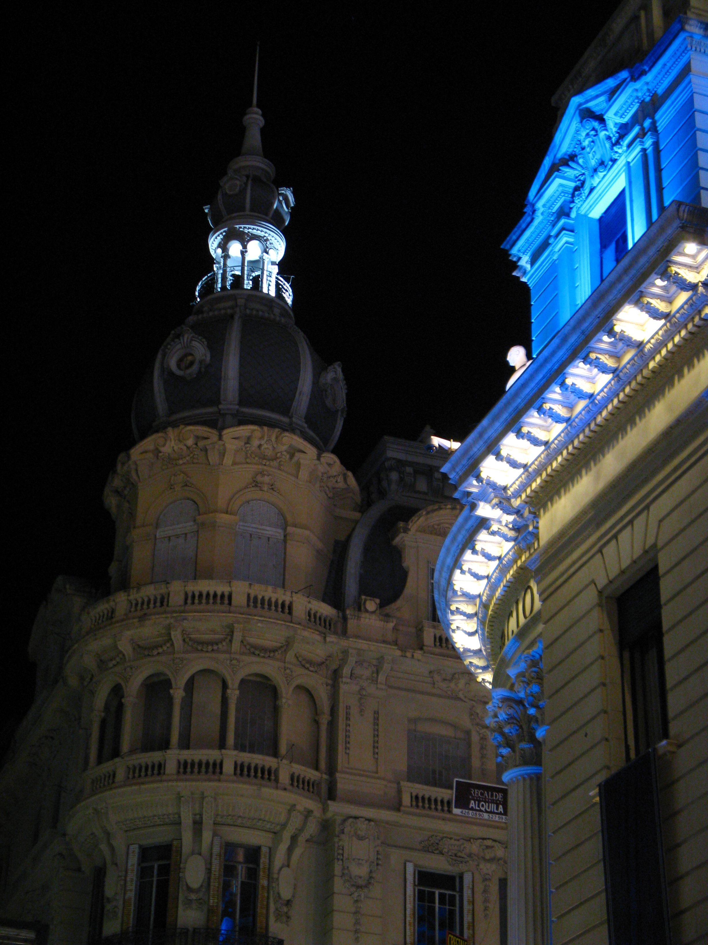 Cordoba y Corrientes de noche
