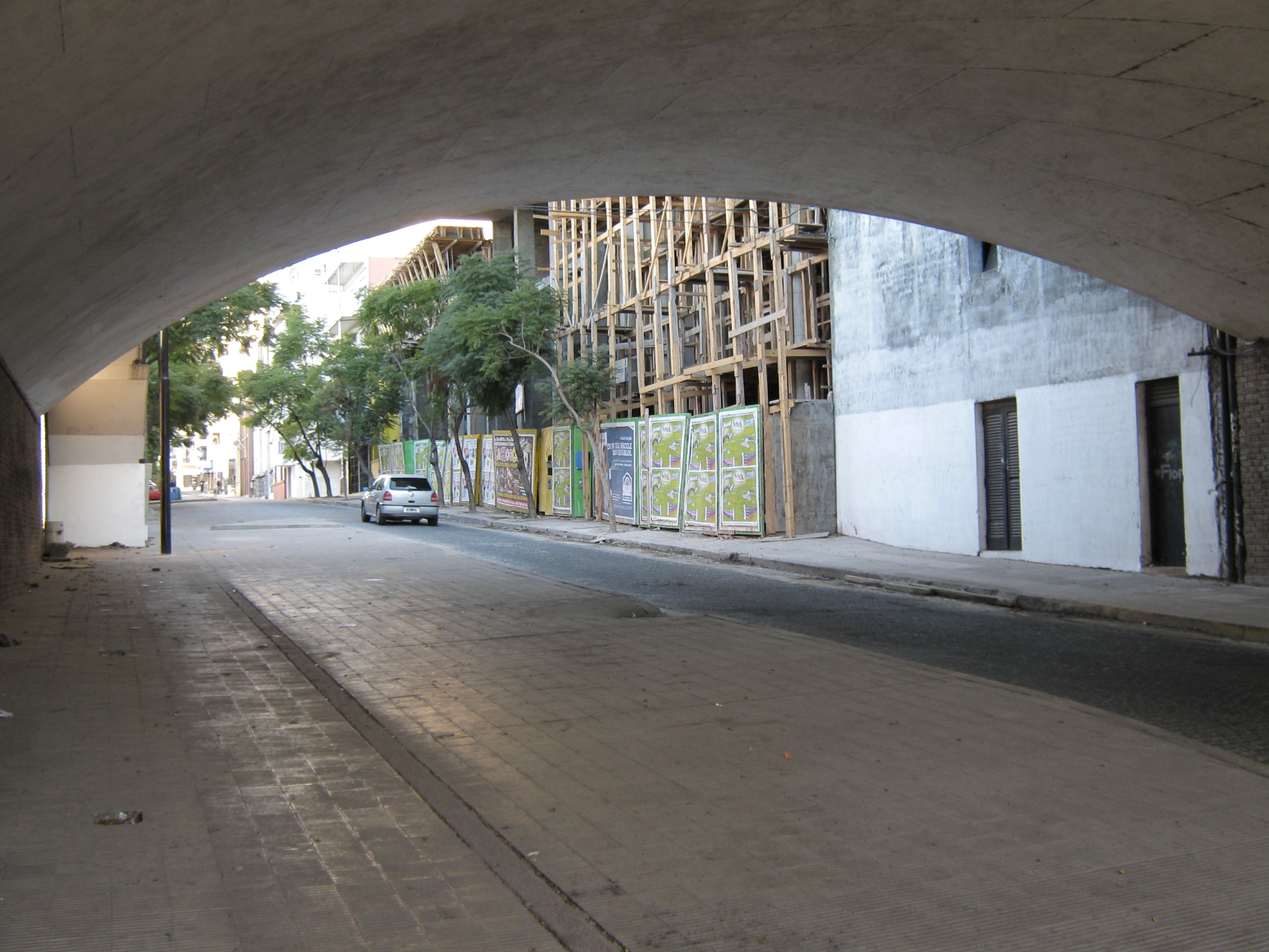 El comienzo de calle Sarmiento