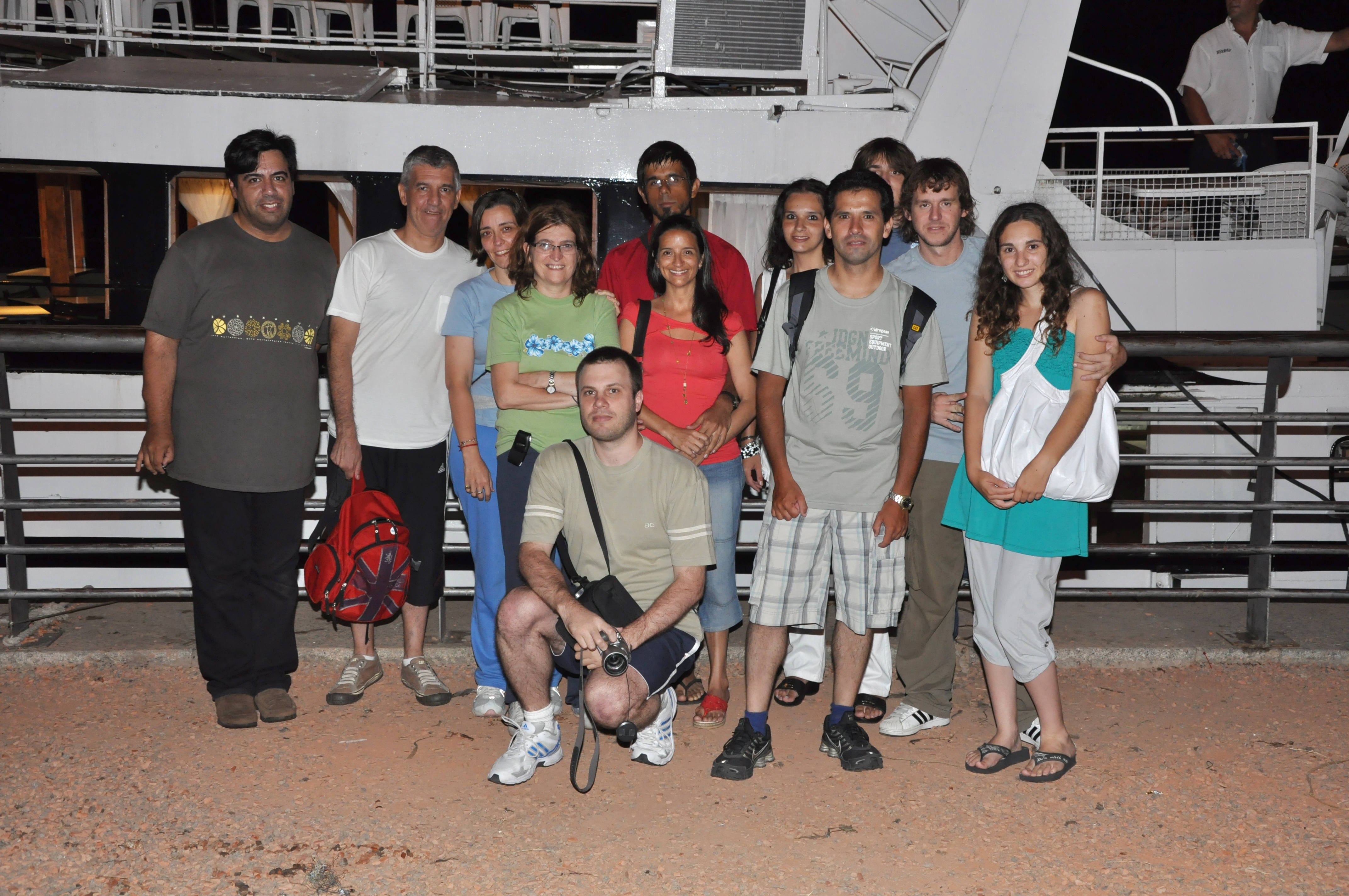 El grupo de Flickr en frente al barco Ciudad de Rosario