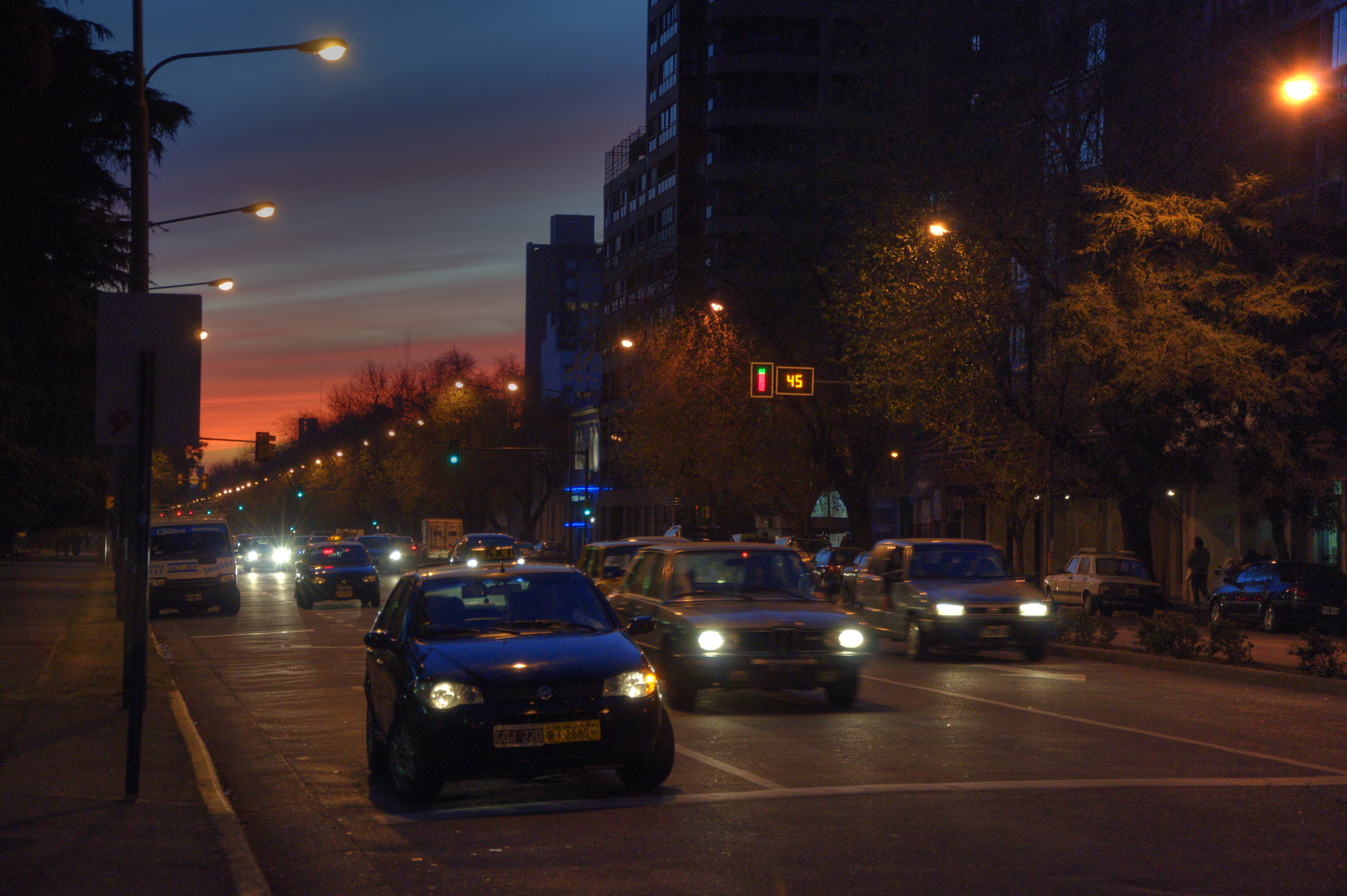 El tráfico en la avenida Pellegrini (3)
