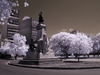 Estatua de Domingo Faustino Sarmiento (infrarroja)