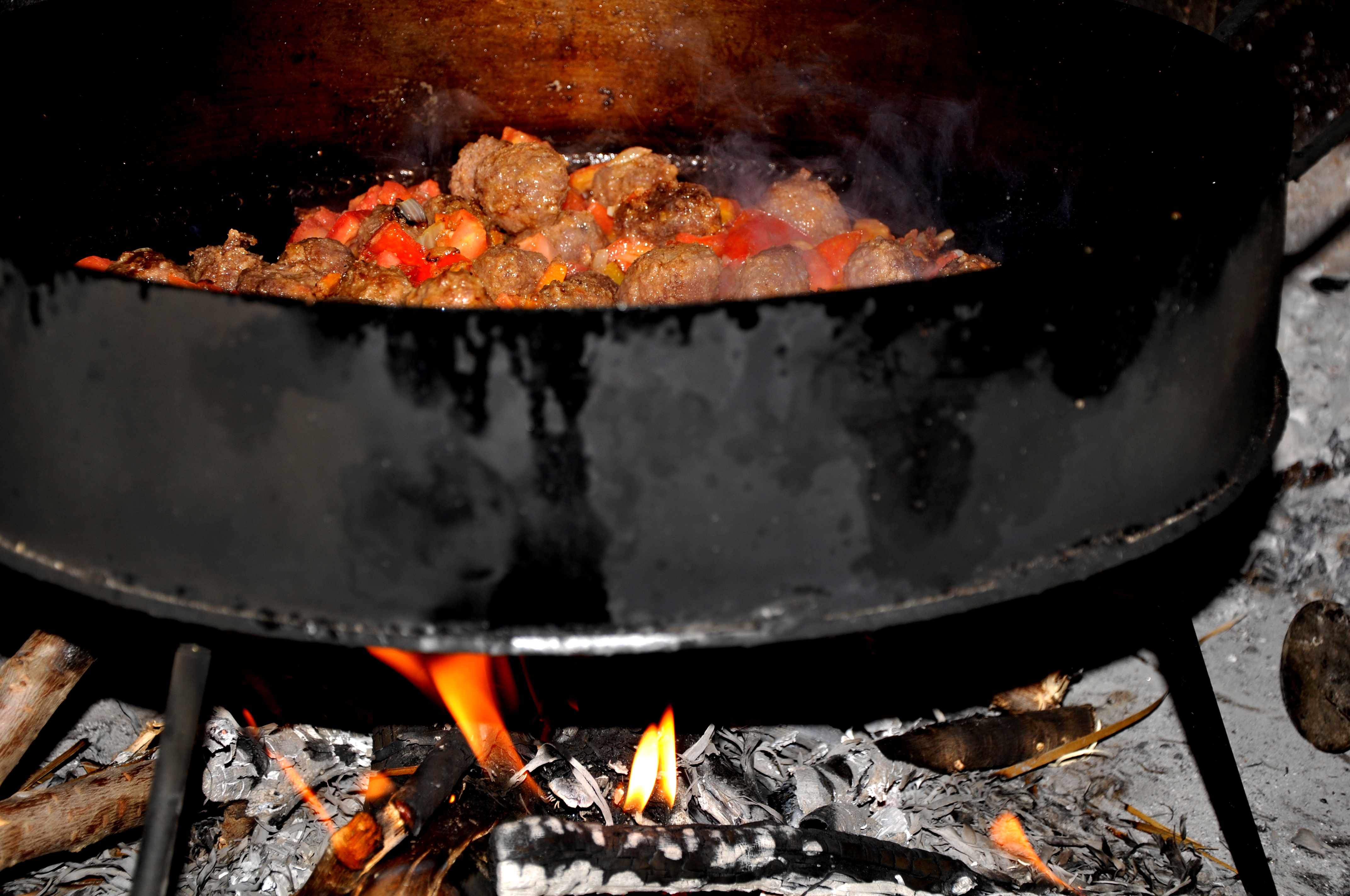 Fideos con albóndigas al disco (2)