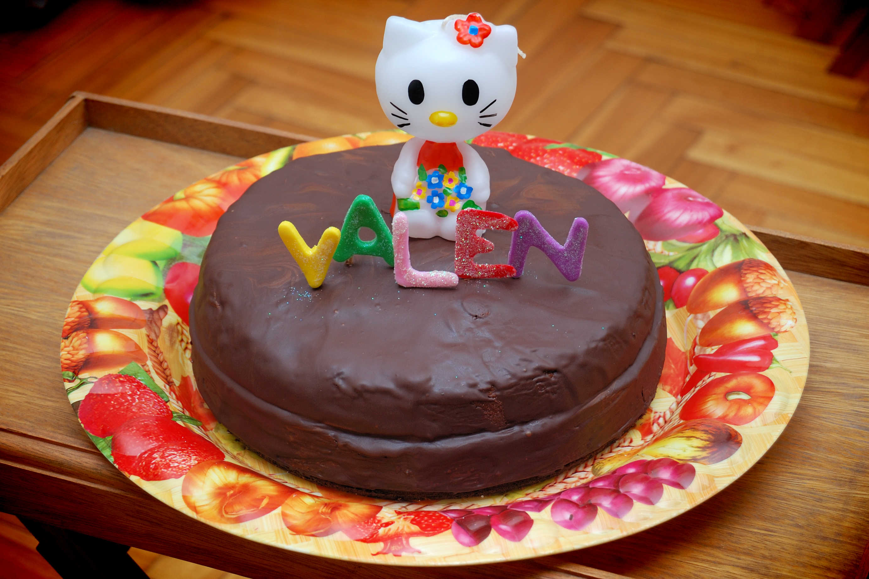 La torta de cumpleaños de Valentina