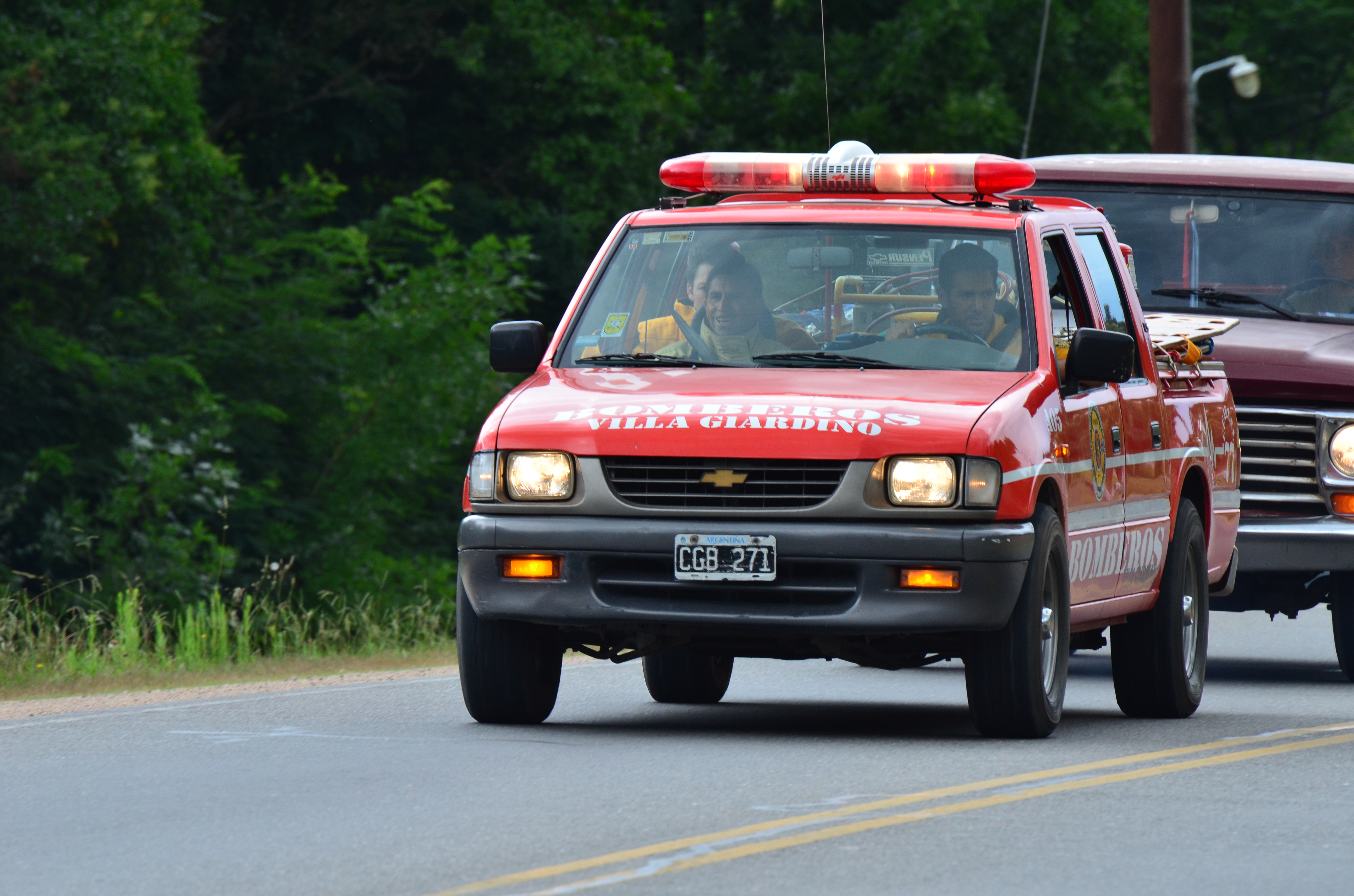 Los bomberos de Villa Giardino