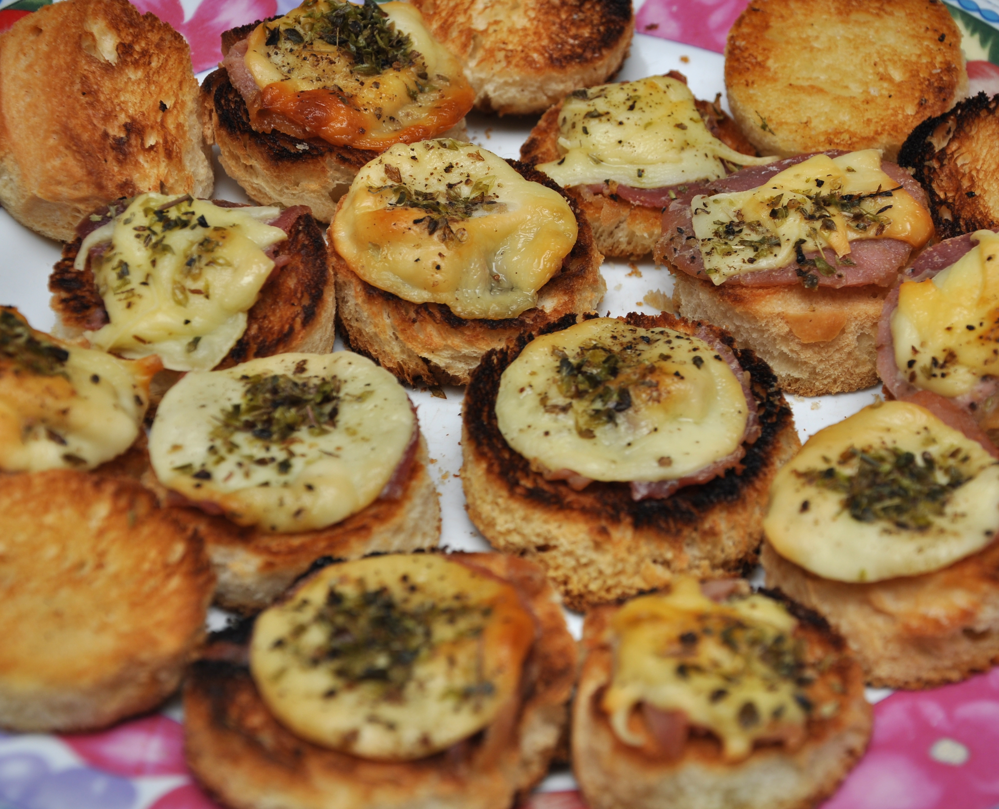 Mini-bruschettas para la entrada