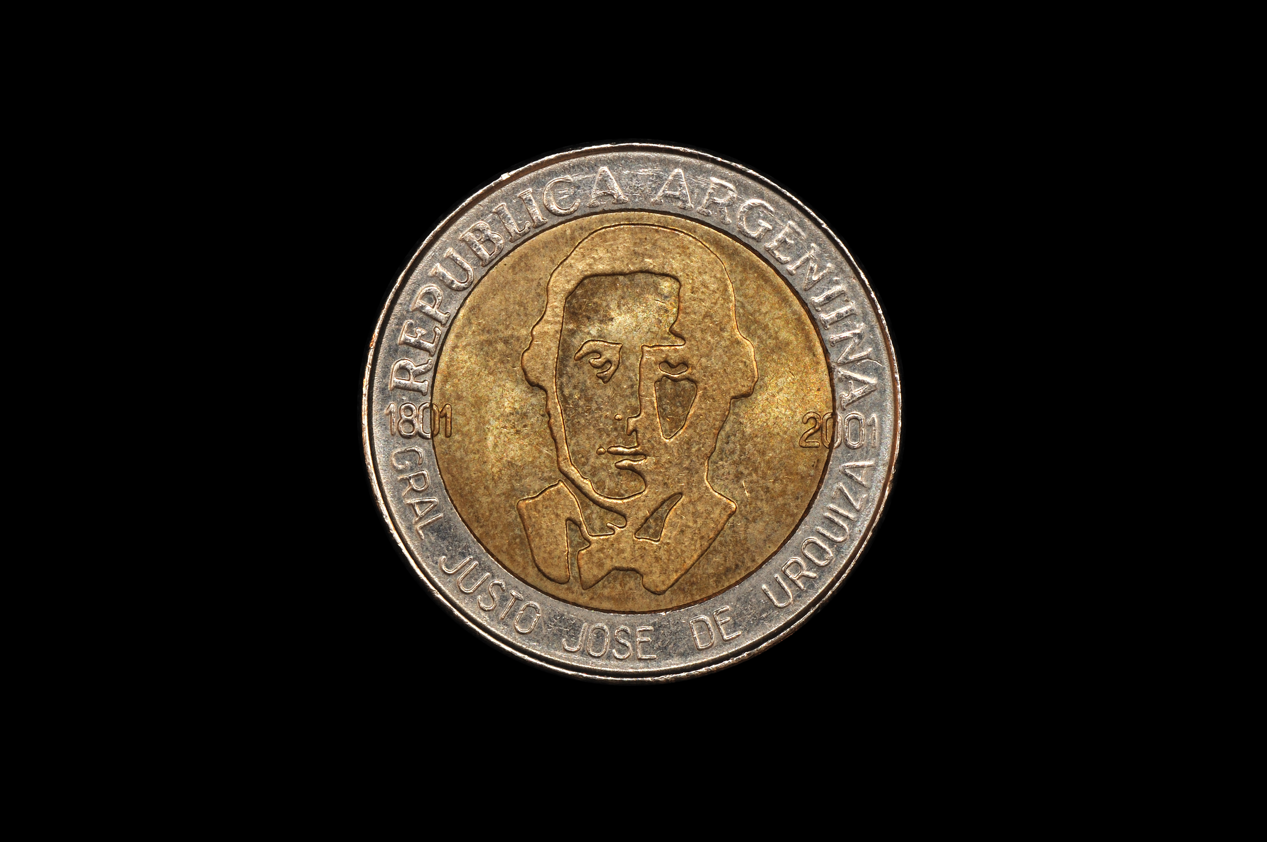 Moneda de un peso (Urquiza) (cara)