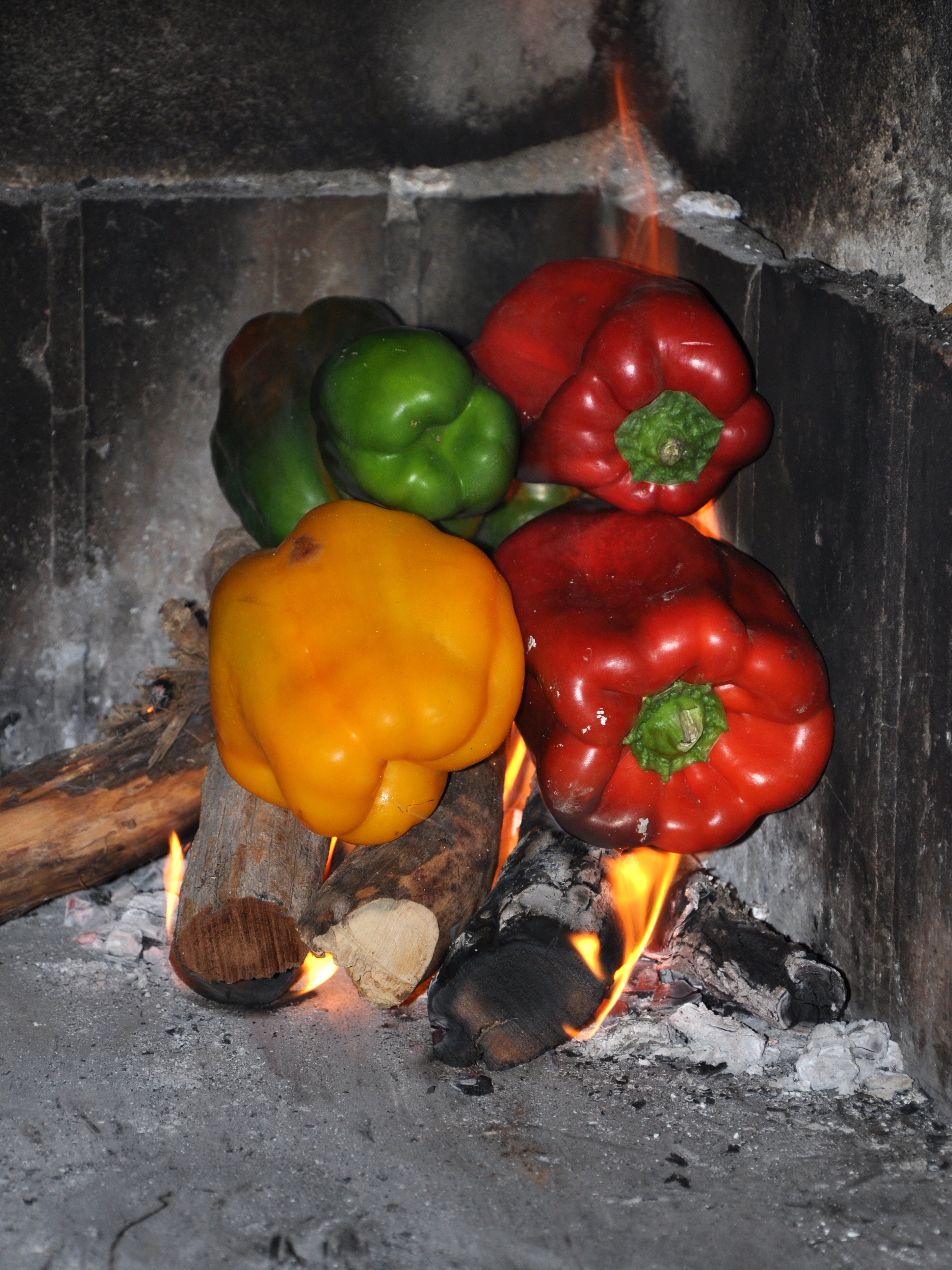 Pimientos al fuego