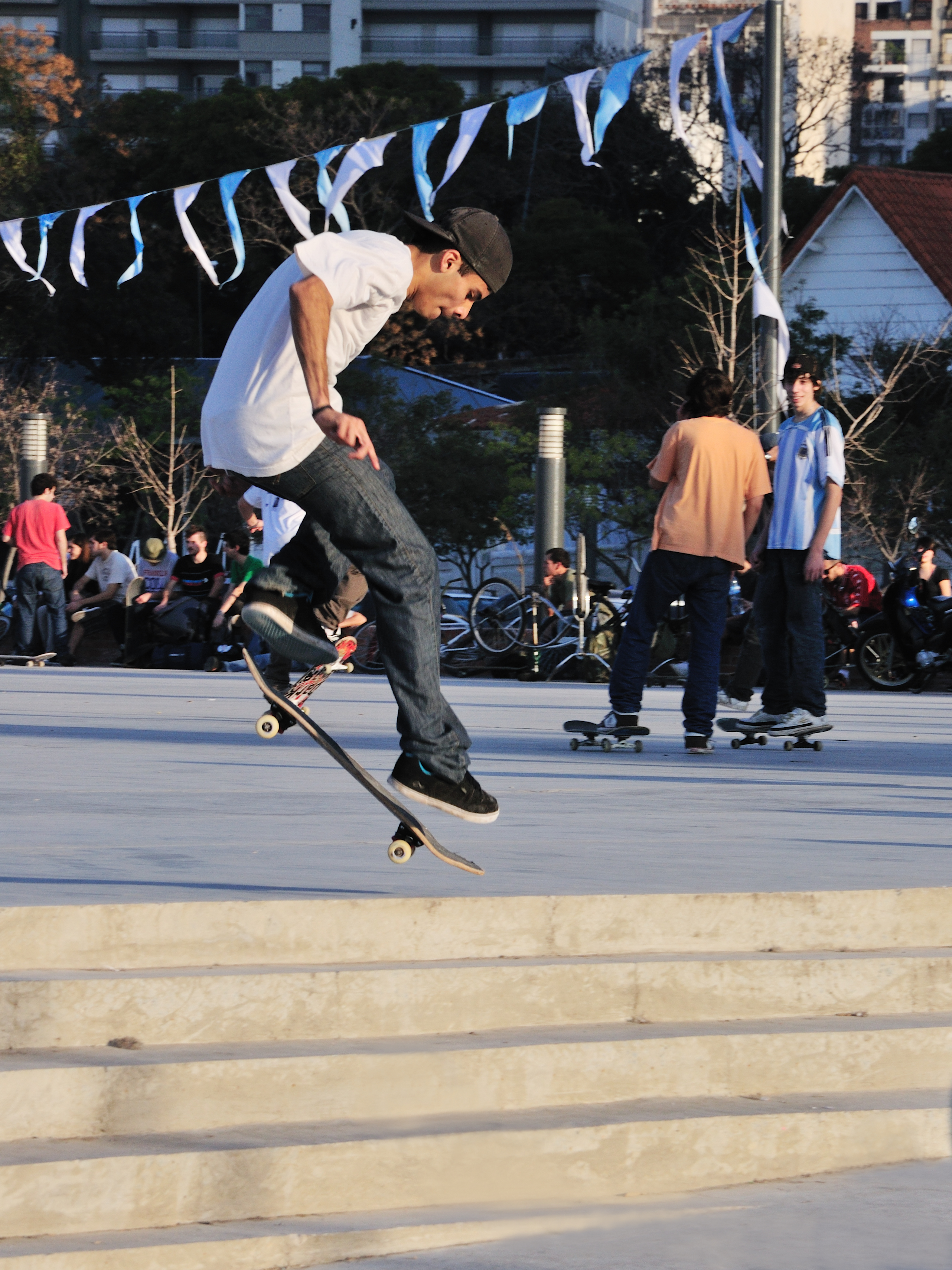 Skater en el Parque España
