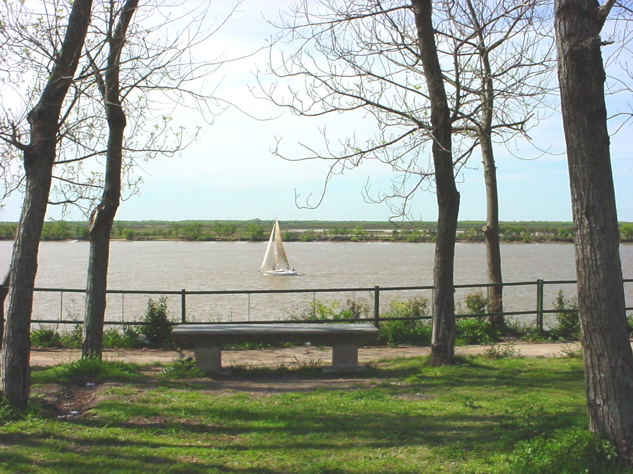 Velero en el Paraná