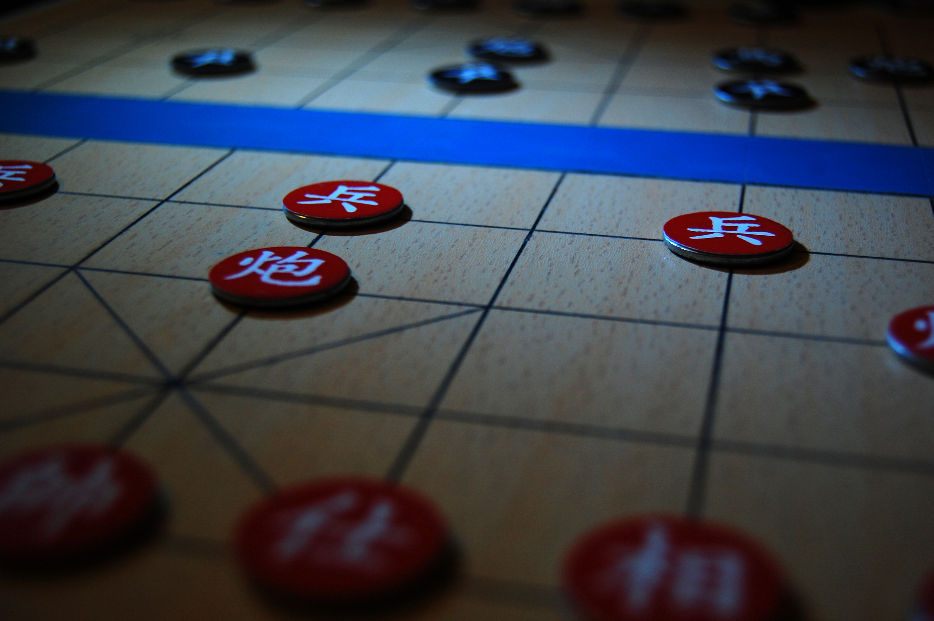 Mi tablero hecho en casa de XiangQi (ajedrez chino)